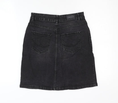 Womens UK Size XS Superdry Straight & Pencil Denim Skirt