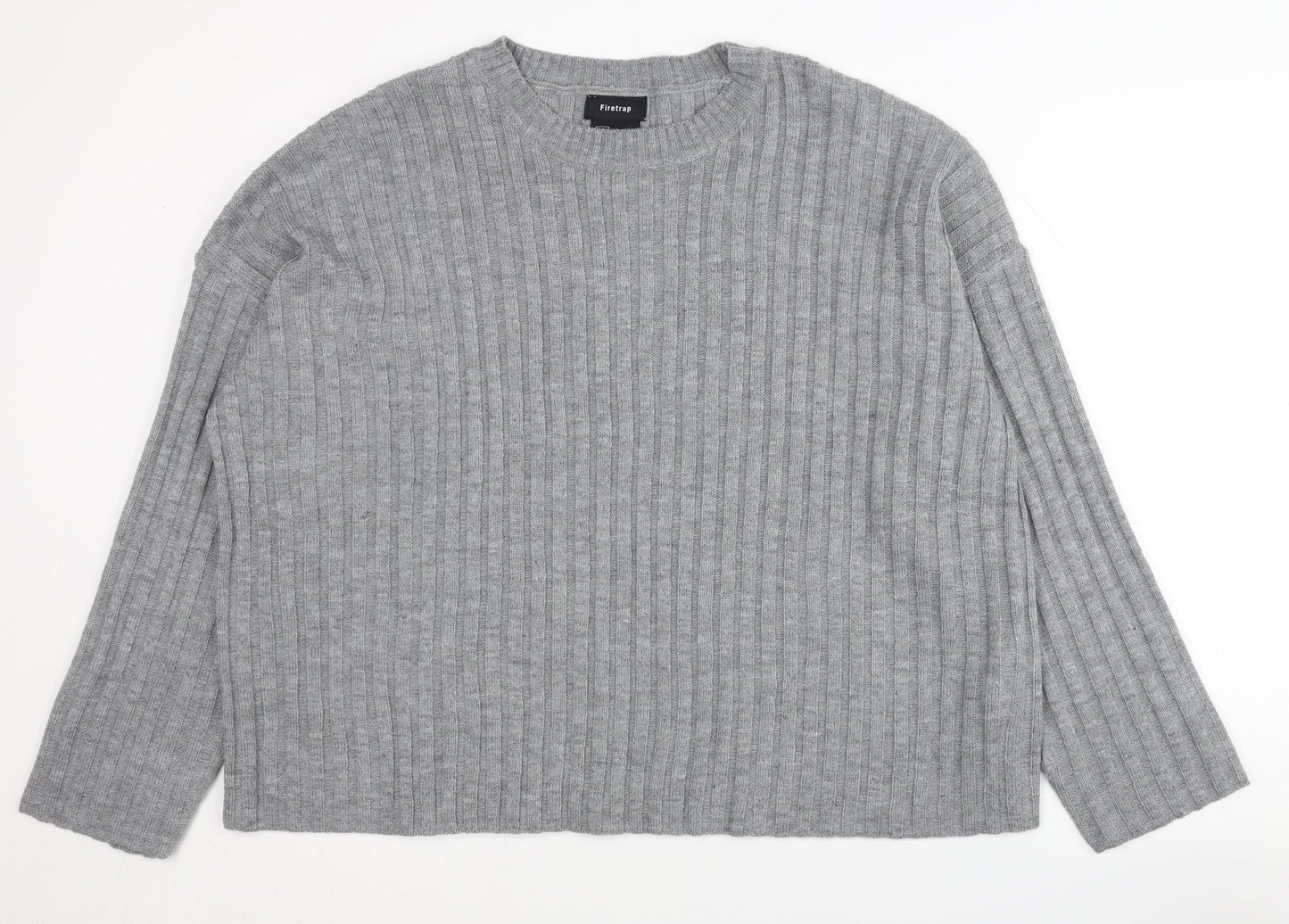 Womens UK Size 14 Firetrap Grey Pullover Jumper