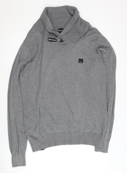 Bench Grey Cotton Pullover Jumper Medium