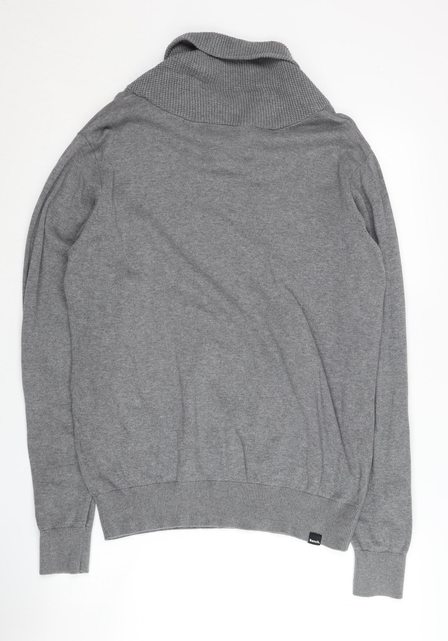 Bench Grey Cotton Pullover Jumper Medium