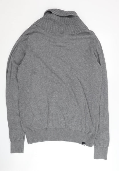 Bench Grey Cotton Pullover Jumper Medium