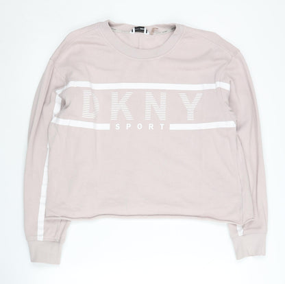 DKNY Women's Pink Pullover Sweatshirt S