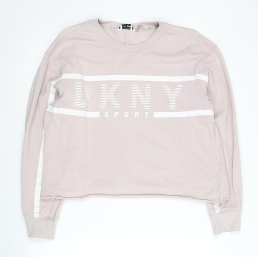 DKNY Women's Pink Pullover Sweatshirt S