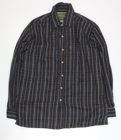Champion Men's Black Check Flannel Shirt M