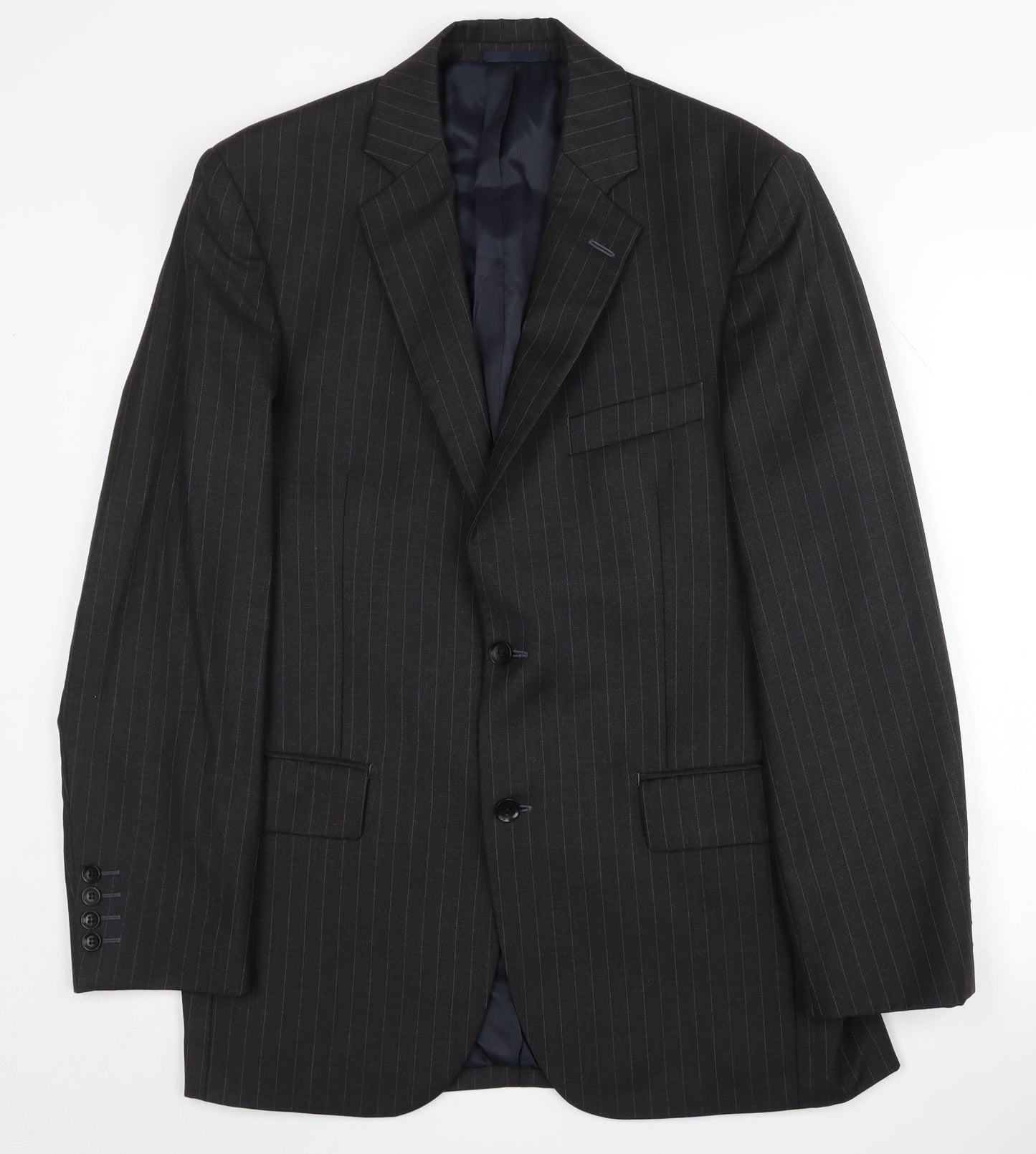 Austin Reed Men's Grey Striped Blazer 40R