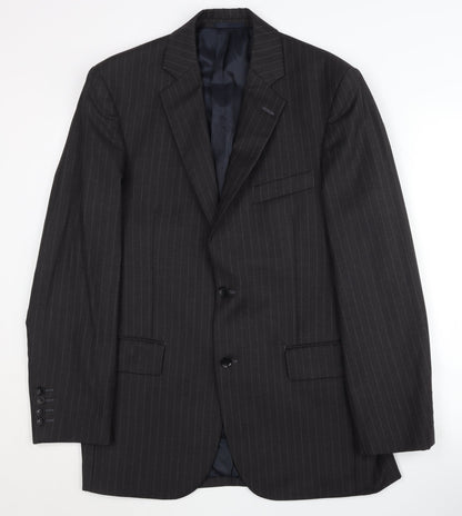 Austin Reed Men's Grey Striped Blazer 40R