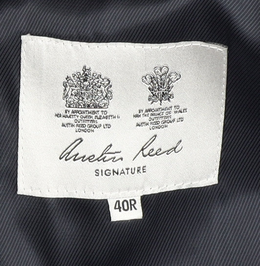 Austin Reed Men's Grey Striped Blazer 40R