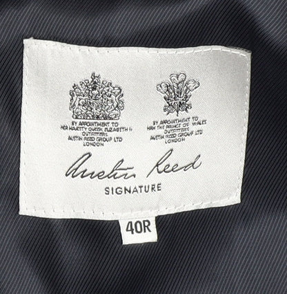 Austin Reed Men's Grey Striped Blazer 40R