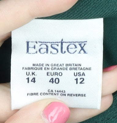 Eastex Women's Green Suit Jacket Size 14