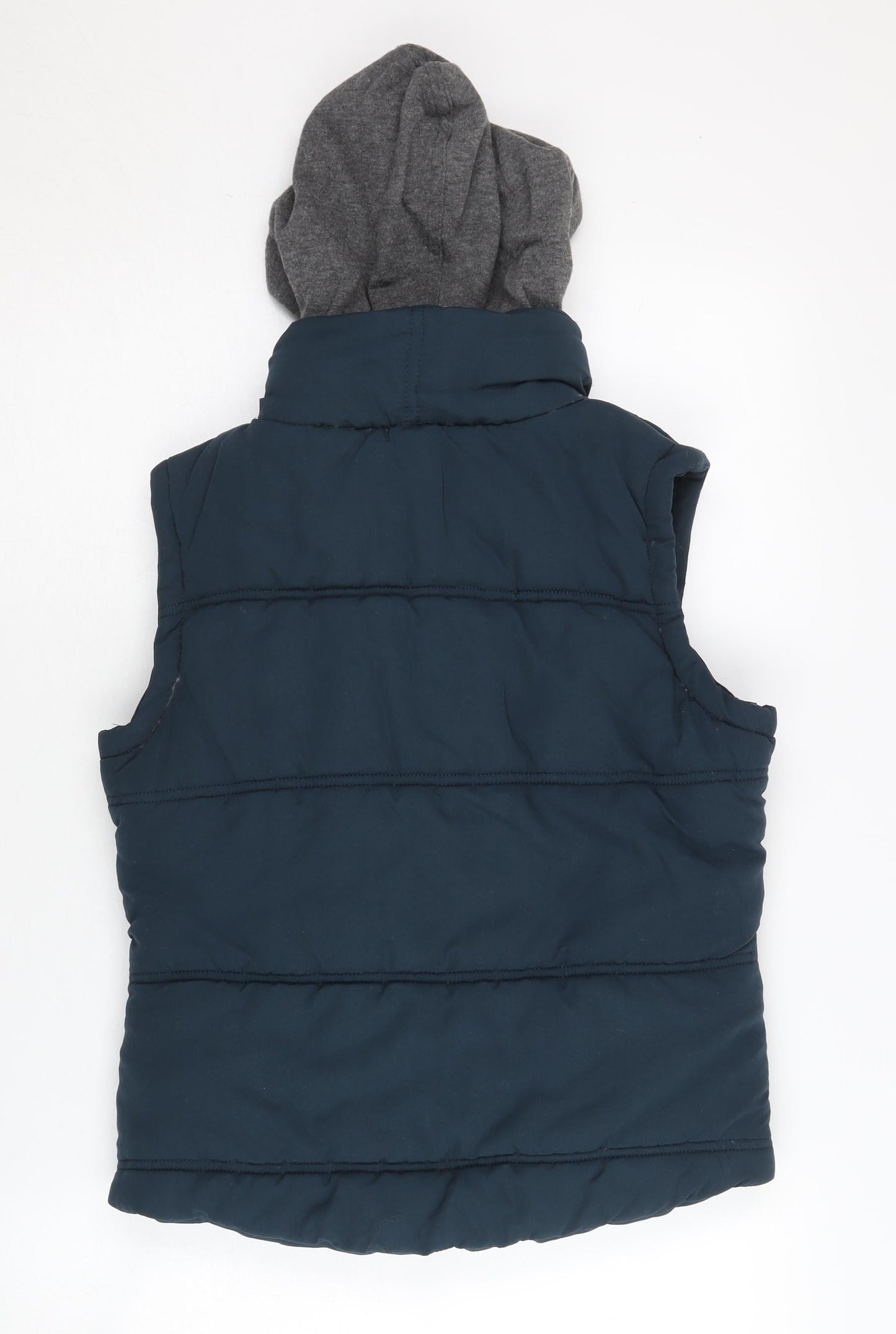Kangol Women's Blue Hooded Waistcoat Size 10
