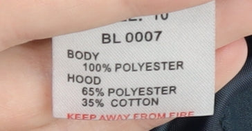 Kangol Women's Blue Hooded Waistcoat Size 10