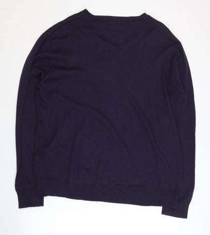 St George by Duffer Men's Blue XL Pullover Jumper