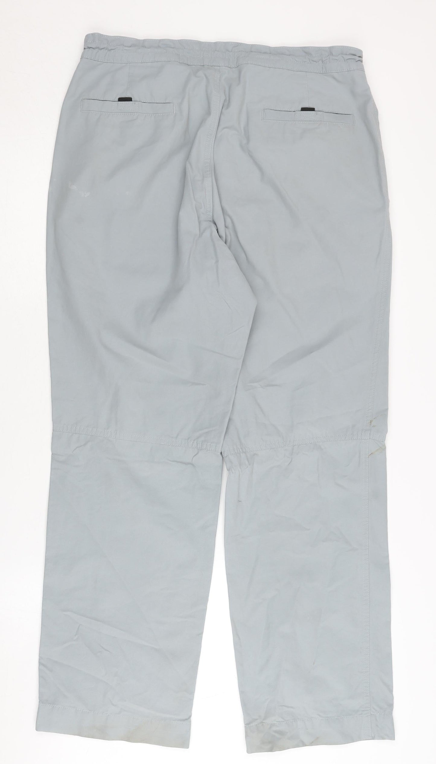 Guise Men's Grey Casual Trousers S Elastic Waist