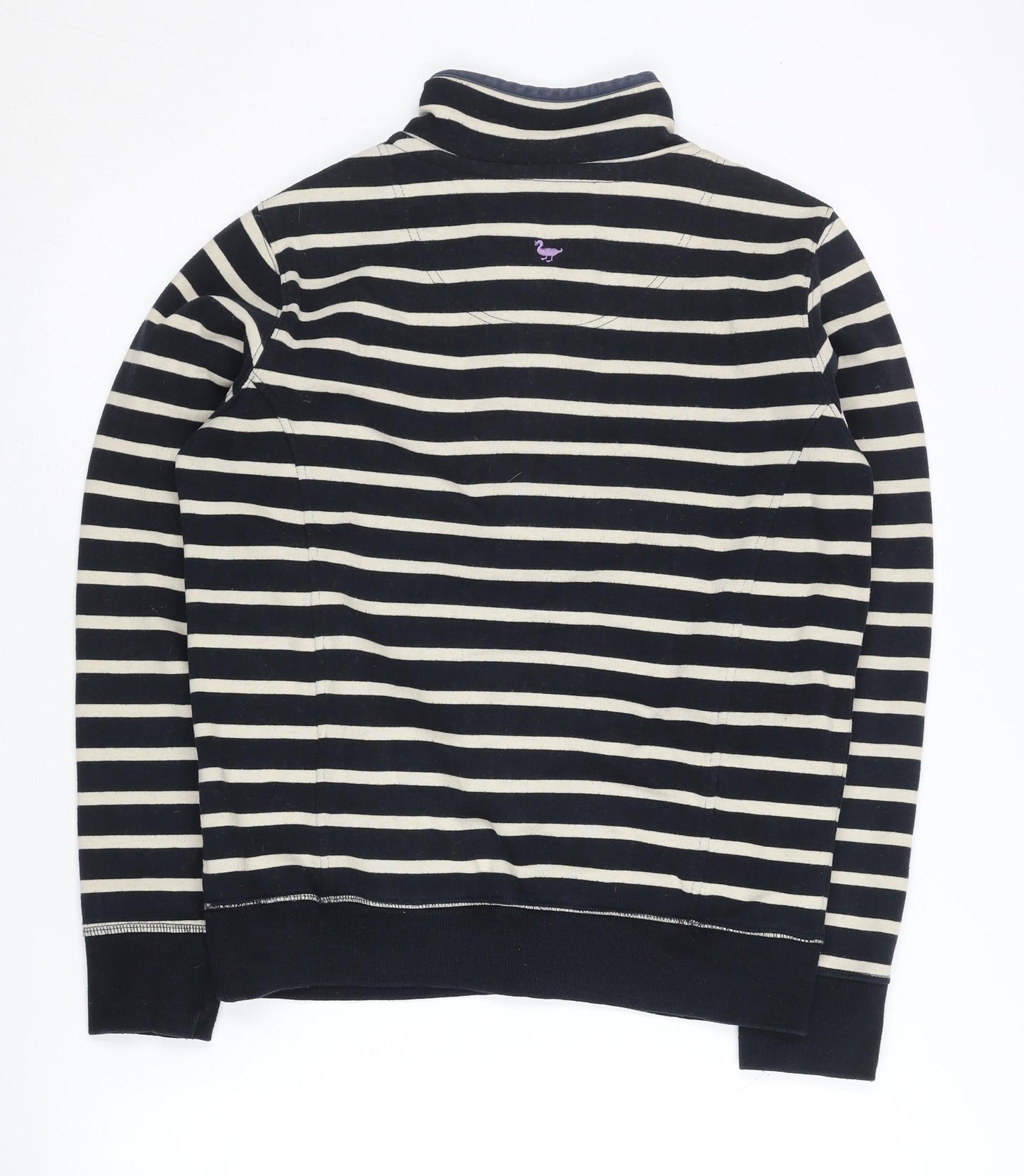 Country Rose Women's Black Striped Henley Sweatshirt S
