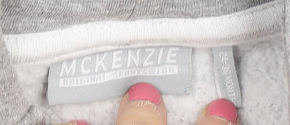 McKenzie Boys Grey & Blue Sleeveless Hooded Jacket 2-3 Years