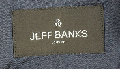 Mens UK Size 40 Jeff Banks Regular Blue Suit Jacket
