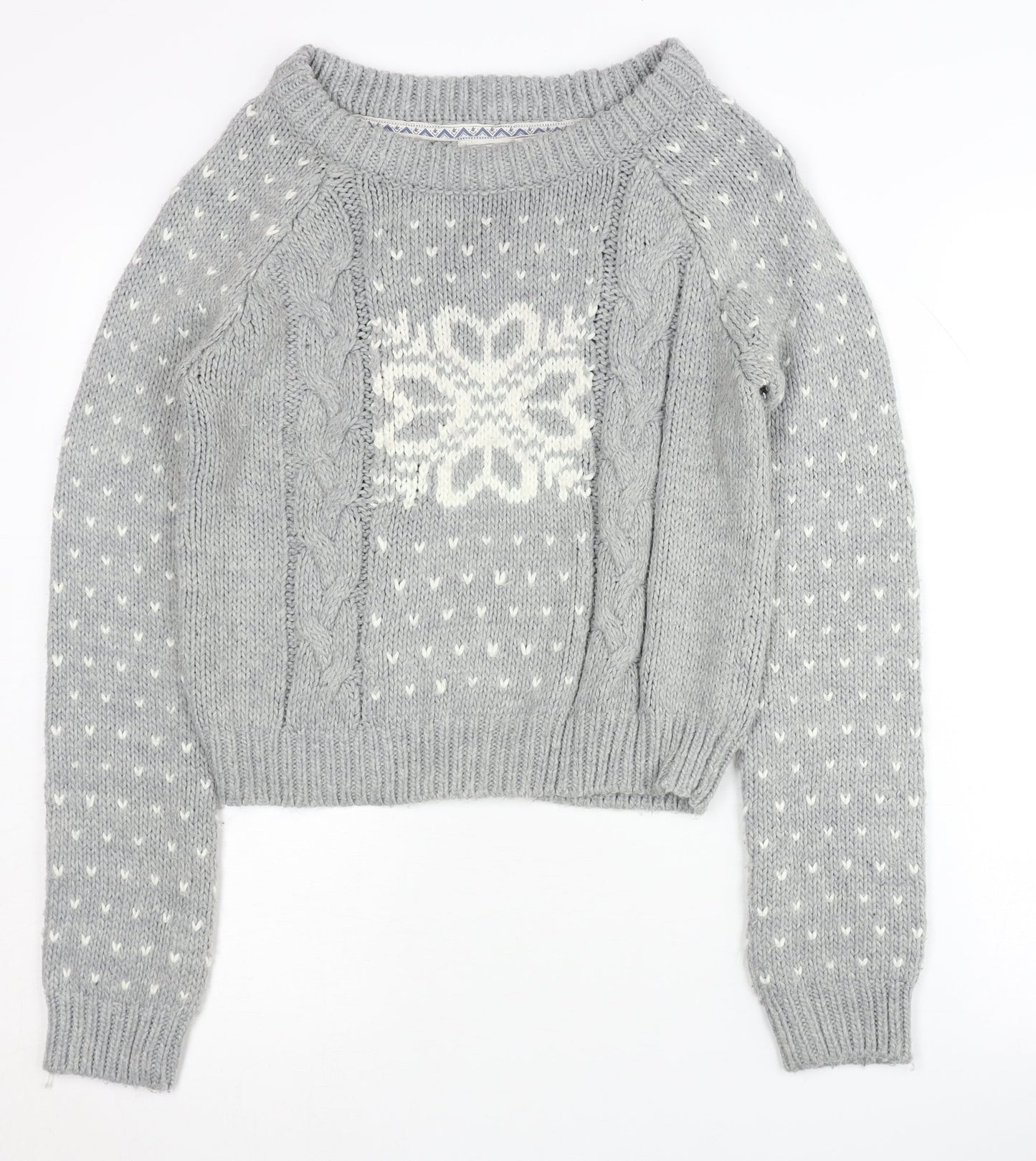 Womens UK Size 8 Soulcal & Co Grey Pullover Jumper