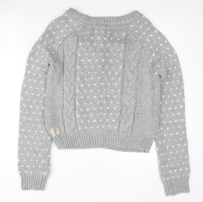Womens UK Size 8 Soulcal & Co Grey Pullover Jumper