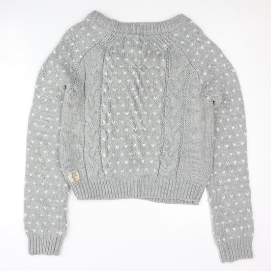 Womens UK Size 8 Soulcal & Co Grey Pullover Jumper