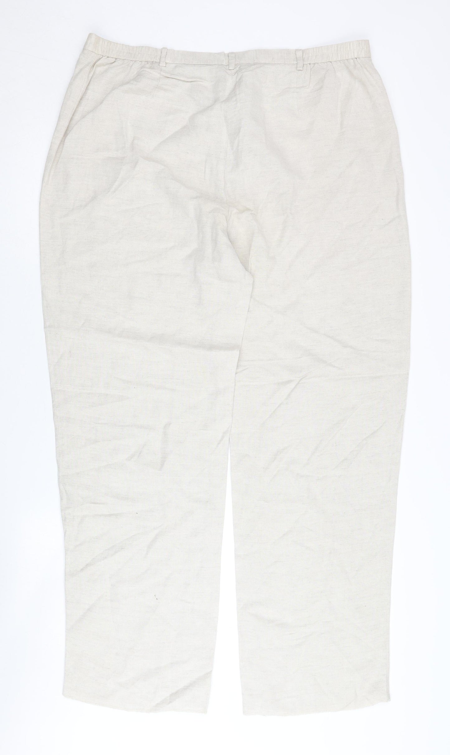 Womens UK Size 16 Windsmoor Regular Fit Casual Beige Trousers