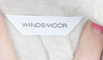 Womens UK Size 16 Windsmoor Regular Fit Casual Beige Trousers
