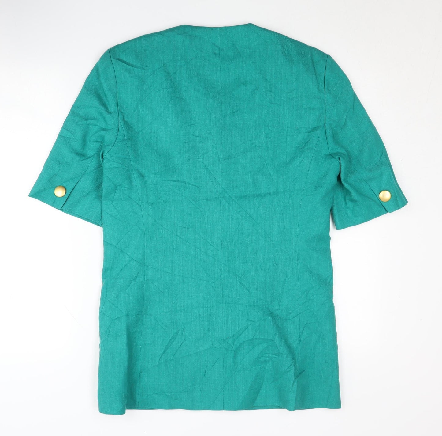 Viyella Women's Green Blazer, Size 10, Short Sleeve