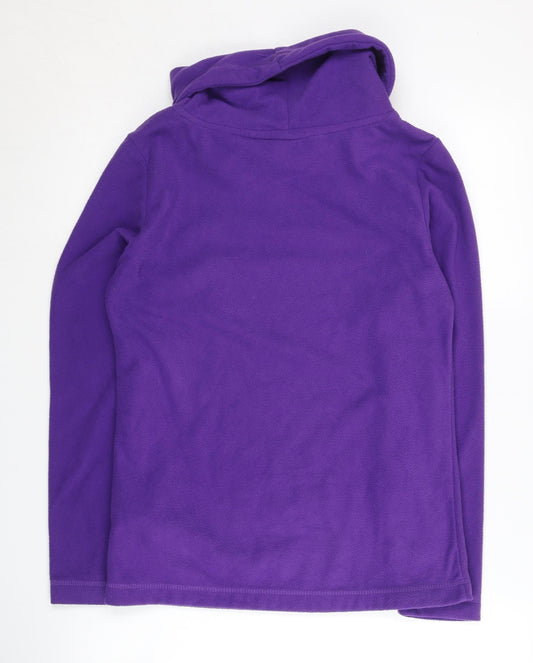 Gelert Women's Purple Hoodie, Size 8, Cowl Neck, New