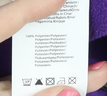 Gelert Women's Purple Hoodie, Size 8, Cowl Neck, New