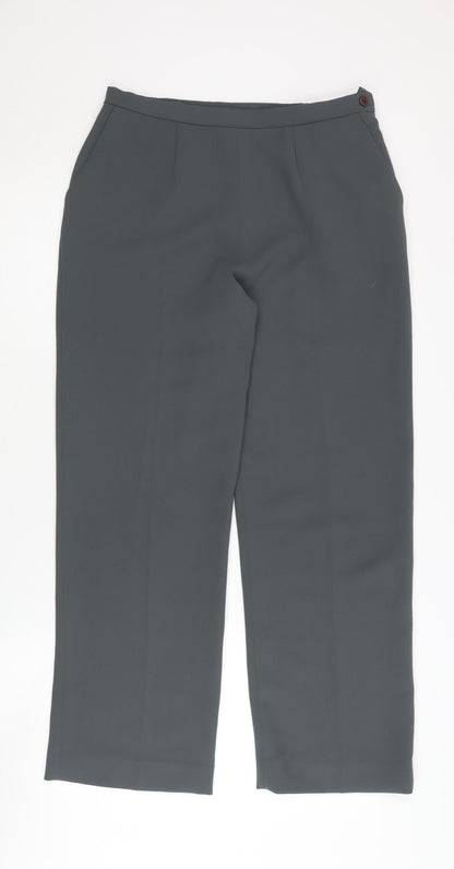 Womens UK Size 10 Eastex Regular Fit BusinessCasual Grey Trousers