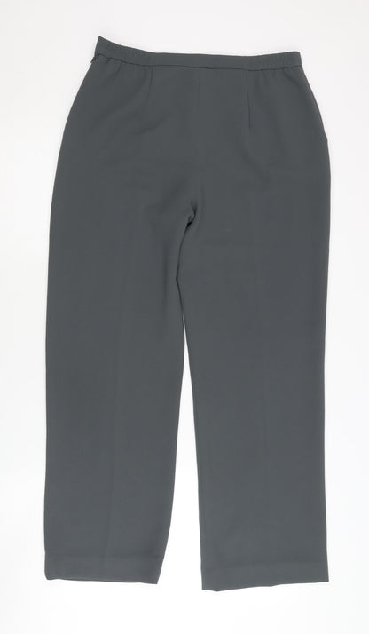 Womens UK Size 10 Eastex Regular Fit BusinessCasual Grey Trousers