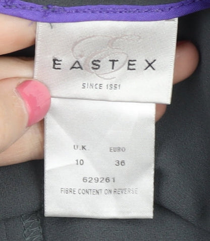 Womens UK Size 10 Eastex Regular Fit BusinessCasual Grey Trousers