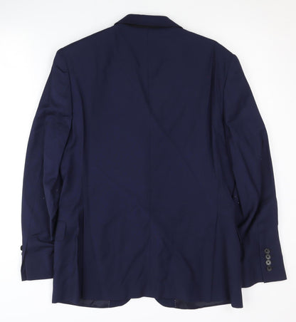 Austin Reed Men's Blue 38S Wool Blazer Formal