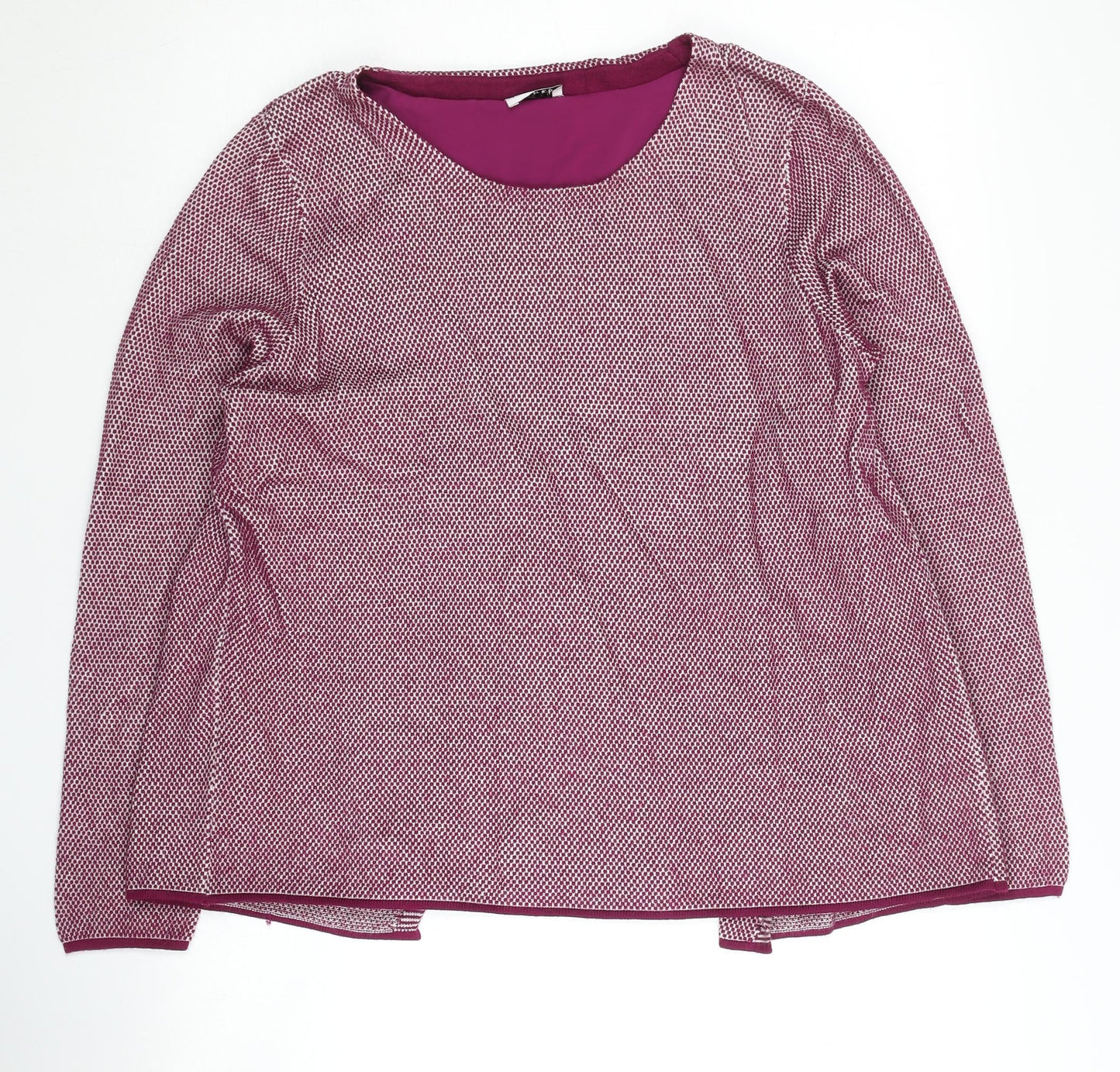 Eastex Women's Pink Cardigan, Size 16, Long Sleeve