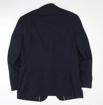 Mens UK Size 40 Dehavilland Regular Blue Suit Jacket