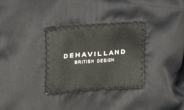 Mens UK Size 40 Dehavilland Regular Blue Suit Jacket