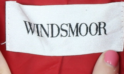 Windsmoor Women's Red Wool Overcoat Size 10