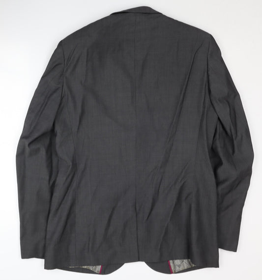 Mens UK Size 42 White Label Regular Grey Suit Jacket