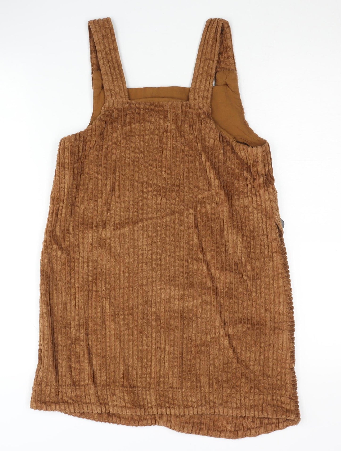 Firetrap Girls Brown Corduroy Pinafore Dress, Size 13 Years