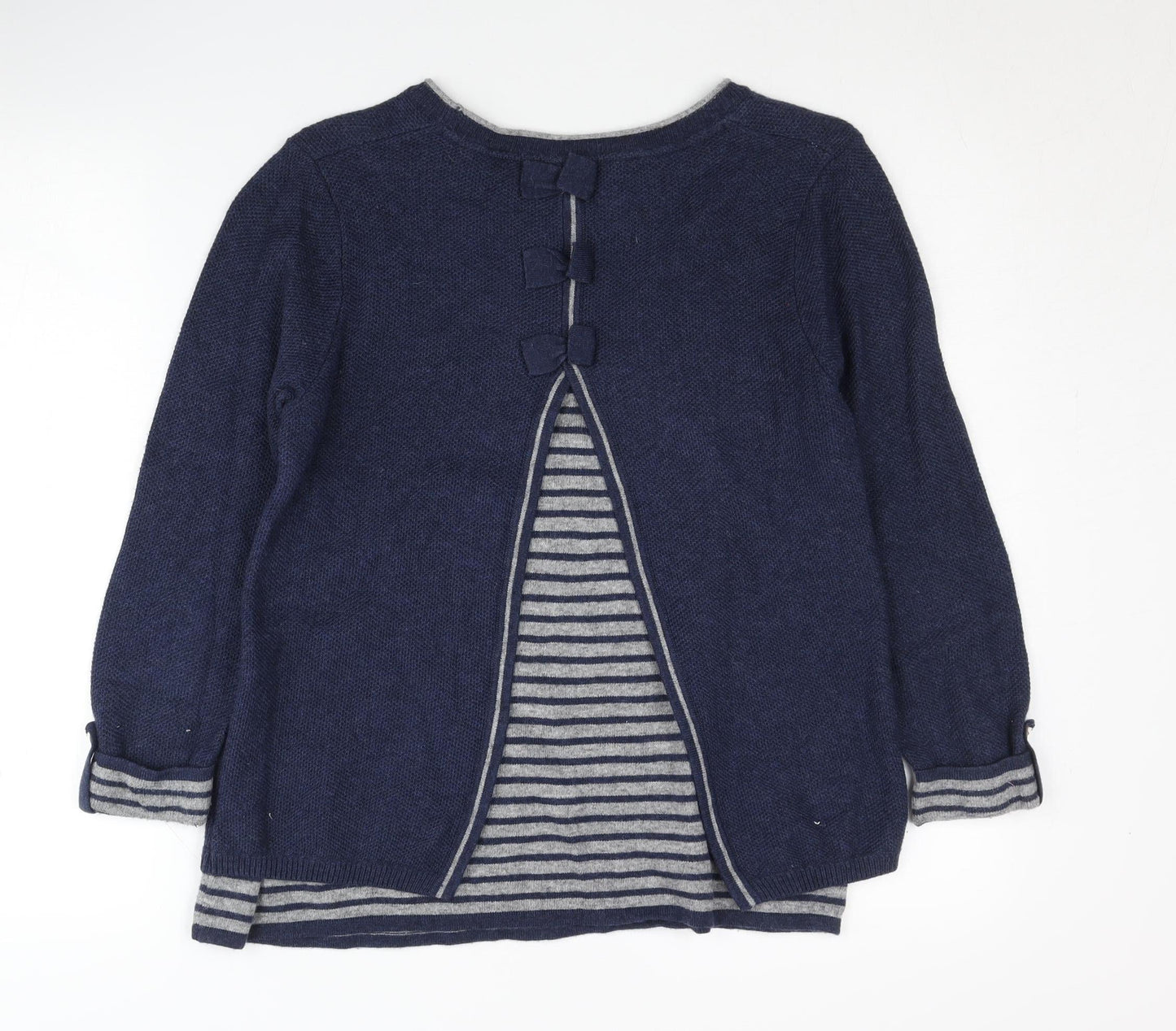Matinray Women's Blue Knit Pullover Jumper Size 10