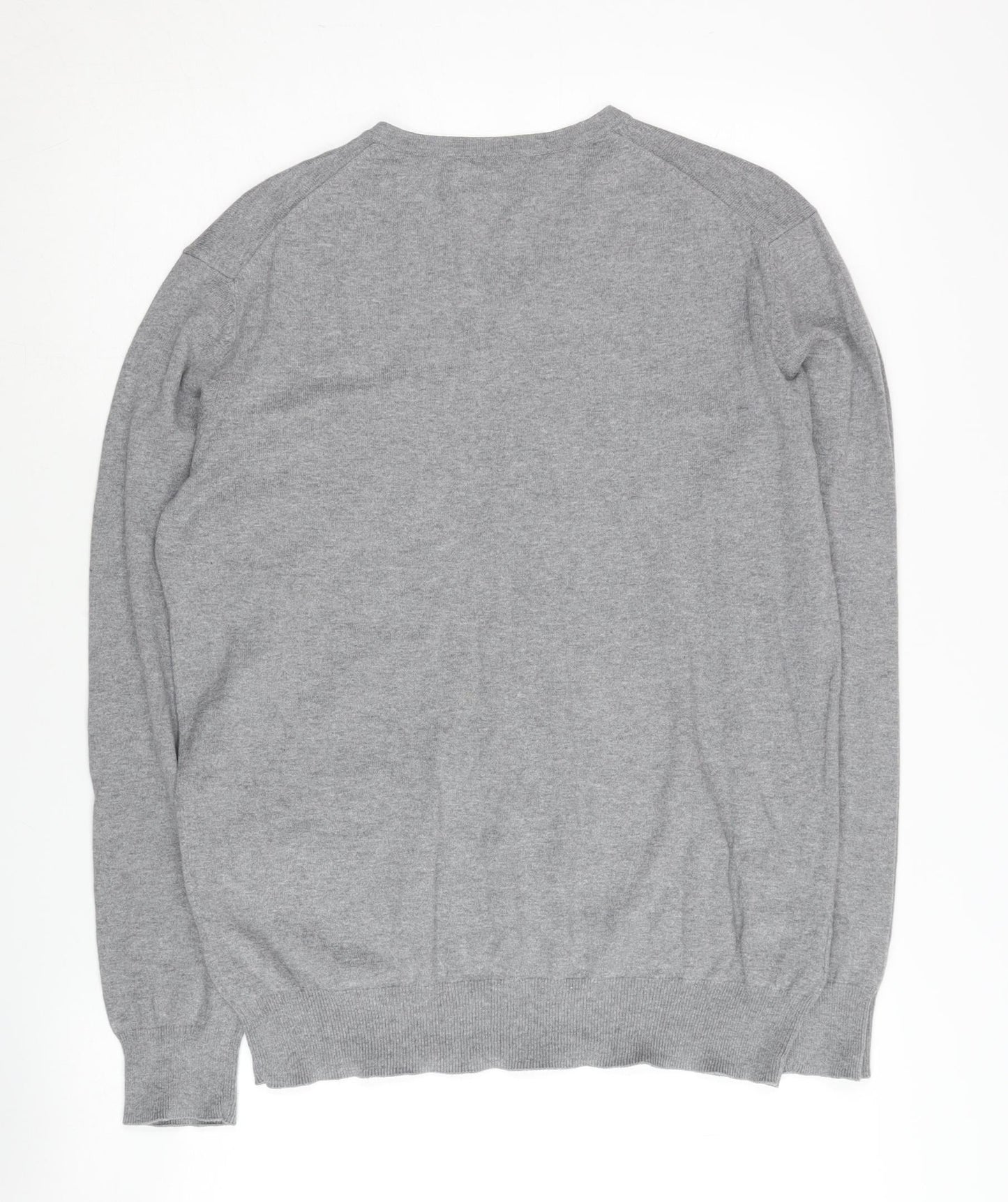 Jeff Banks Men's Grey V-Neck Pullover Jumper, Size M