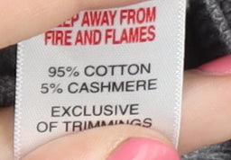 Jeff Banks Men's Grey V-Neck Pullover Jumper, Size M