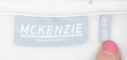 McKenzie Boys Blue & White 1/4 Zip Hoodie, 5-6 Years