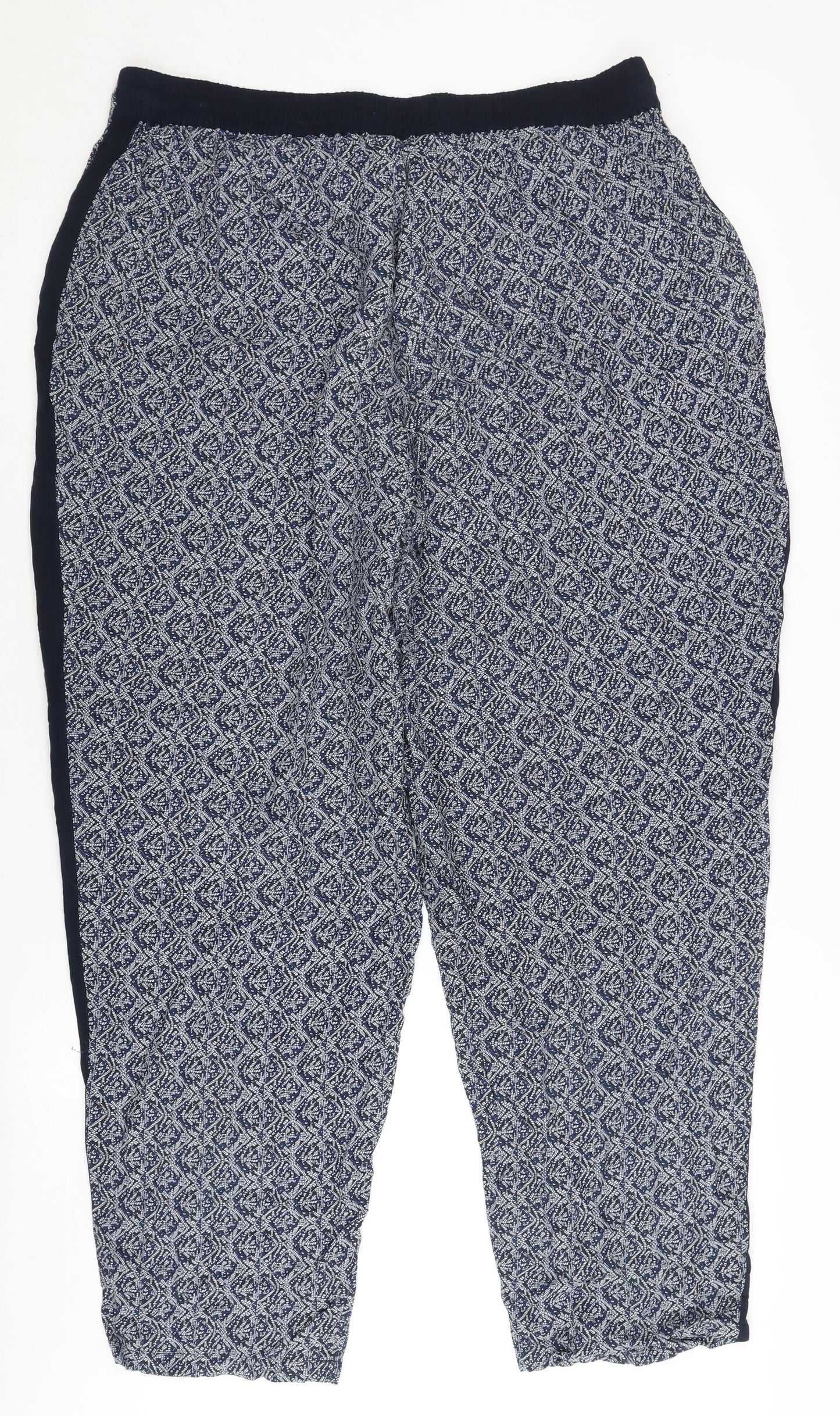 Womens UK Size 18 Principles Relaxed Fit Jogger Blue Trousers