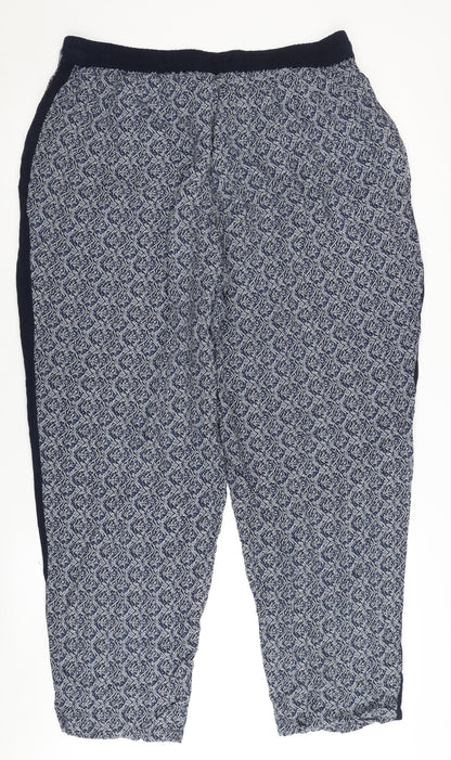 Womens UK Size 18 Principles Relaxed Fit Jogger Blue Trousers