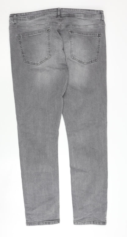 Denim Co Men's Grey Slim Fit Jeans 38W 32L