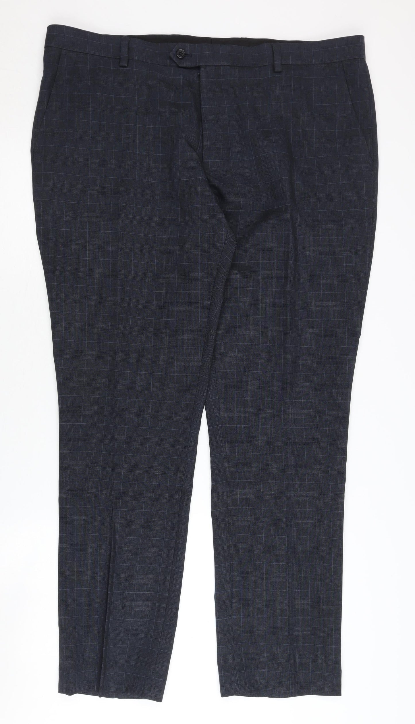 Next Men's Black Dress Pants L Check Style