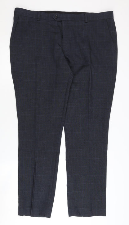 Next Men's Black Dress Pants L Check Style