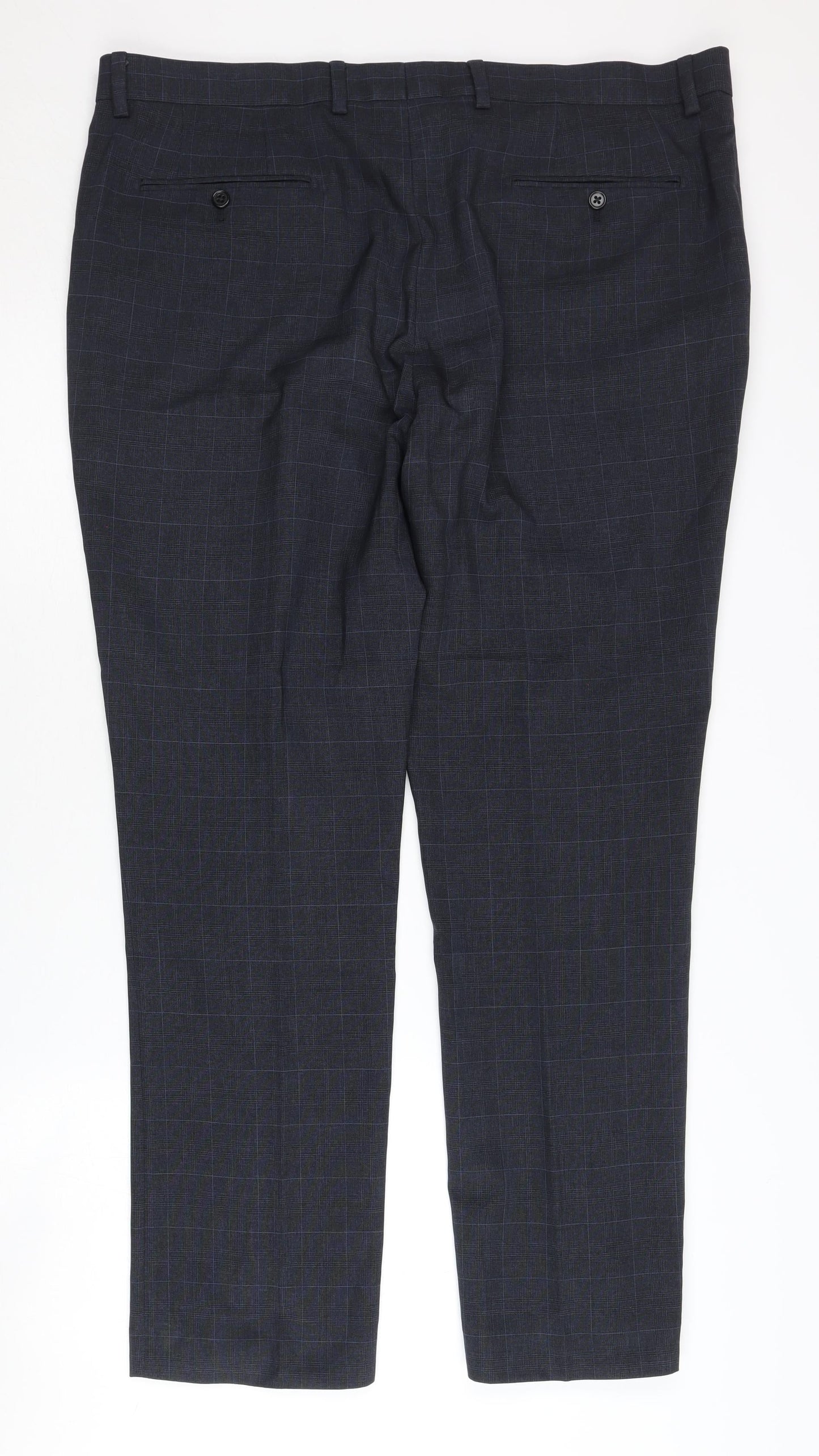 Next Men's Black Dress Pants L Check Style