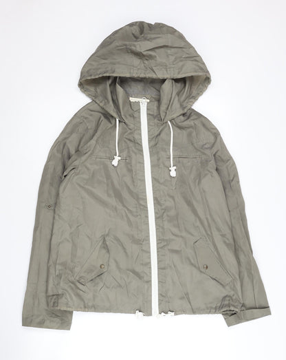 Womens UK Size 8 SoulCal & Co Green Anorak Coat