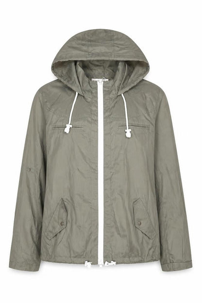 Womens UK Size 8 SoulCal & Co Green Anorak Coat